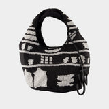 Mini Beaded Shoulder Bag - J.W. Anderson - Synthetic - Black