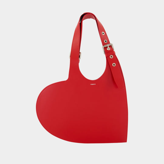 Belt Heart Shoulder Bag - Coperni - Leather - Red