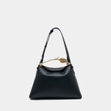 Large Bloom Bag - ERDEM - Leather - Black