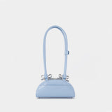 Curved Mini Shoulder Bag - SELF PORTRAIT - Leather - Blue