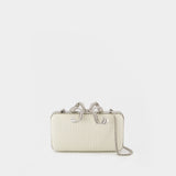 Pearl Box Clutch - SELF PORTRAIT - Synthetic - White