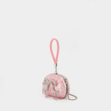 Pearl Top Handle Clutch - SELF PORTRAIT - Synthetic - Pink