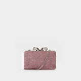 Crystal Box Clutch - SELF PORTRAIT - Synthetic - Pink