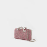 Crystal Box Clutch - SELF PORTRAIT - Synthetic - Pink