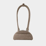 Mini With Charm Shoulder Bag - SELF PORTRAIT - Leather - Grey