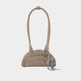 Mini With Charm Shoulder Bag - SELF PORTRAIT - Leather - Grey