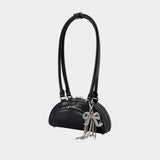 Mini With Charm Shoulder Bag - SELF PORTRAIT - Leather - Black