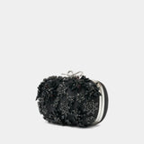 Clutch - SELF PORTRAIT - Silk - Black
