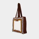 Crochet Shopper Bag - Casablanca - Cotton - Brown