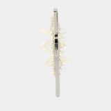 Petite Bow Hair Clip - Simone Rocha - Pearl - White