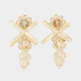 Petite Bow Earrings - Simone Rocha - Crystal - Yellow