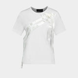 Bow Sash Easy T-Shirt - Simone Rocha - Lyocell - Ivory
