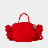 Mini Double Ribbon Rosette Purse - Simone Rocha - Nylon - Red