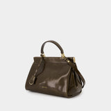 Sloane Frame Handbag - Victoria Beckham - Leather - Khaki