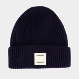 Samsoe W Beanie - Samsoe Samsoe - Wool - Blue