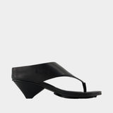 Sadagmar Wedge 16108 Sandals - SAMSØE SAMSØE - Leather - Black