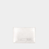 Ganni Bou Card Holder - Ganni - Synthetic Leather - Silver