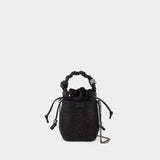 Bou Bucket Mini Strass Crossbody - Ganni - Polyester - Black