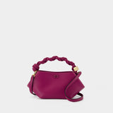 Bou Mini Shoulder Bag - Ganni - Leather - Purple