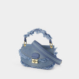 Apo G Mini Crossbody - Ganni - Cotton - Blue
