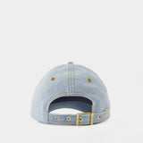 Cap Hat - Ganni - Denim - Blue