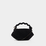 Bou Mini Strass Crossbody - Ganni - Polyester - Black