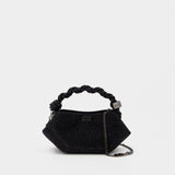 Bou Mini Strass Crossbody - Ganni - Polyester - Black
