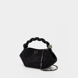 Bou Mini Strass Crossbody - Ganni - Polyester - Black