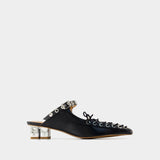 Eyelets Sandals - Ganni - Synthetique - Black