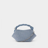 Bou Mini Strass Crossbody - Ganni - Denim - Blue