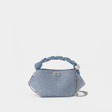 Bou Mini Strass Crossbody - Ganni - Denim - Blue