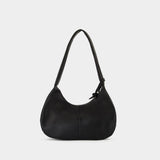Bou Medium Shoulder Bag - Ganni - Leather - Black