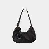 Bou Medium Shoulder Bag - Ganni - Leather - Black