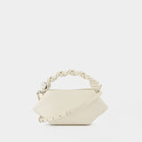 Bou Mini Eyelets Crossbody - Ganni - Leather - White