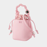 Bou Bucket Mini Purse - Ganni - Leather - Pink