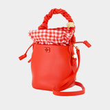 Bou Bucket Mini Purse - Ganni - Leather - Red
