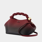 Bou Small Crossbody - Ganni - Leather - Burgundy