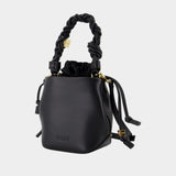 Bou Bucket Mini Purse - Ganni - Leather - Black