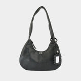 Bou Medium Shoulder Bag - Ganni - Leather - Grey