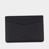Bou Grained Gold Card Holder - Ganni - Synthetic - Black