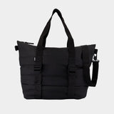 Puffer Mix Tote Bag Mini W3 Shopper Bag - RAINS - Synthetic - Black