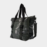 Puffer Mix Tote Bag Mini W3 Shopper Bag - RAINS - Synthetic - Green