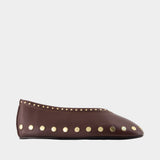 Jenny Ballerinas - Ganni - Synthetic - Brown