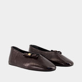 Jenny Ballerinas - Ganni - Synthetic - Brown
