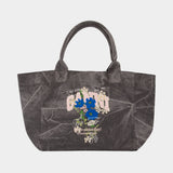 Medium Trapeze Easy Shopper Bag - Ganni - Cotton - Grey