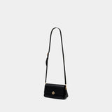 Charlie Small Shoulder Bag - Tory Burch - Leather - Black