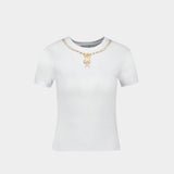 Trompe L'oeil Jewelry T-Shirt - Marine Serre - Cotton - White