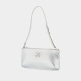 Jitney Shoulder Bag - OFF WHITE - Leather - Silver