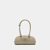 1DR Dome Shoulder Bag - DIESEL - Leather - Beige