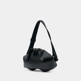 Manta Messenger Clutch - Alexander McQueen - Leather - Black